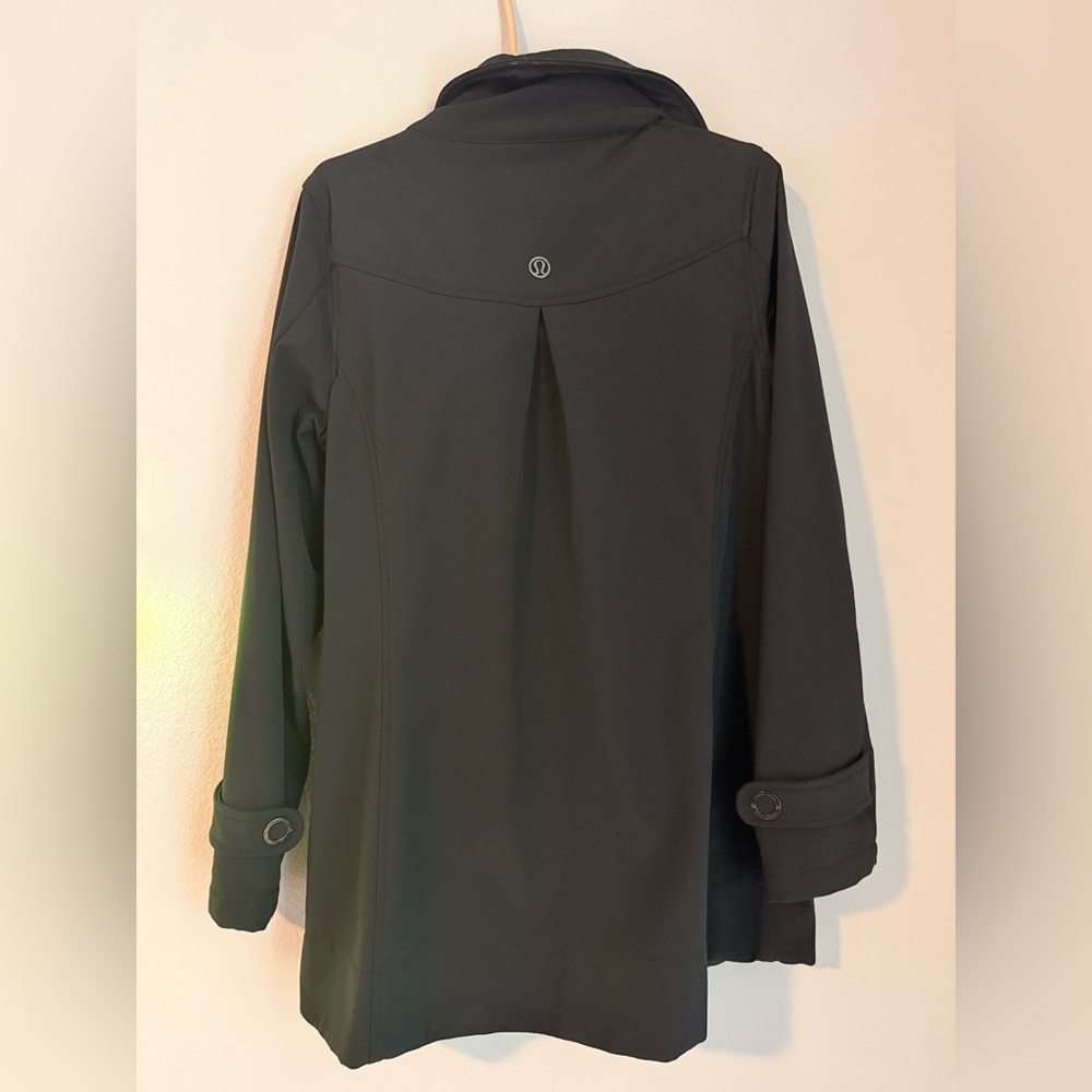 lululemon athletica Black Trench Coat with Back Pleat